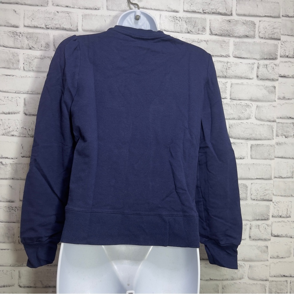 Maison Jules Womens Blouson-Sleeve Sweatshirt Medium - Picture 3 of 7